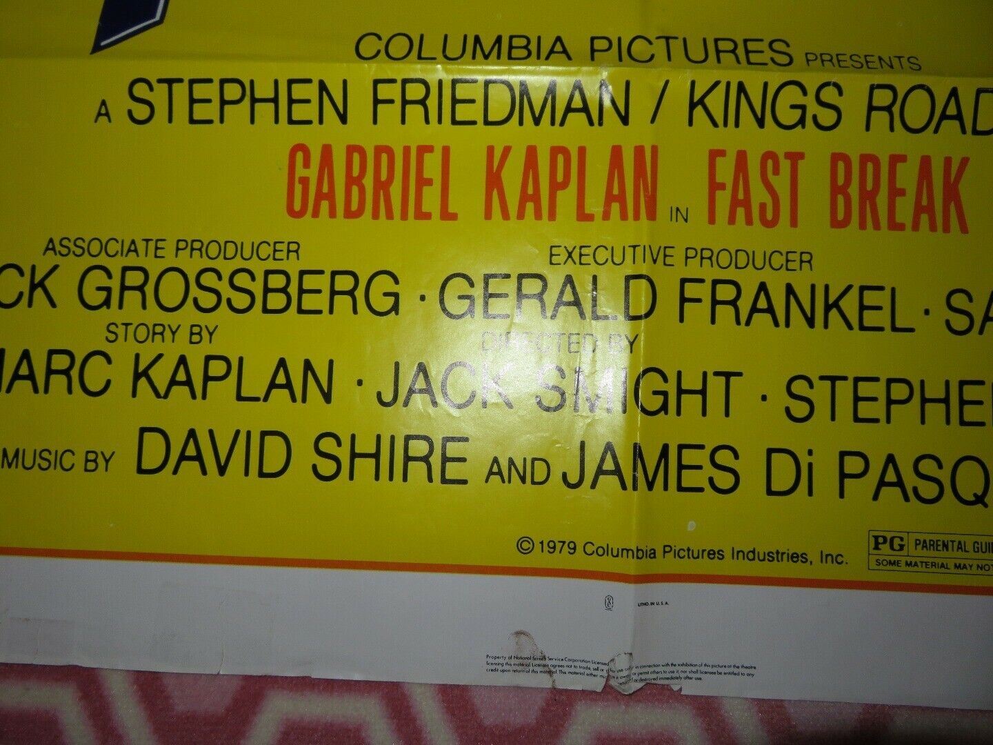 FAST BREAK US ONE SHEET POSTER GABRIEL KAPLAN 1979 Movie posters