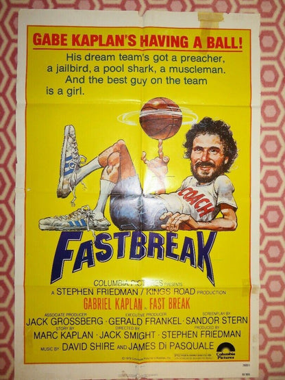 FAST BREAK US ONE SHEET POSTER GABRIEL KAPLAN 1979 Movie posters
