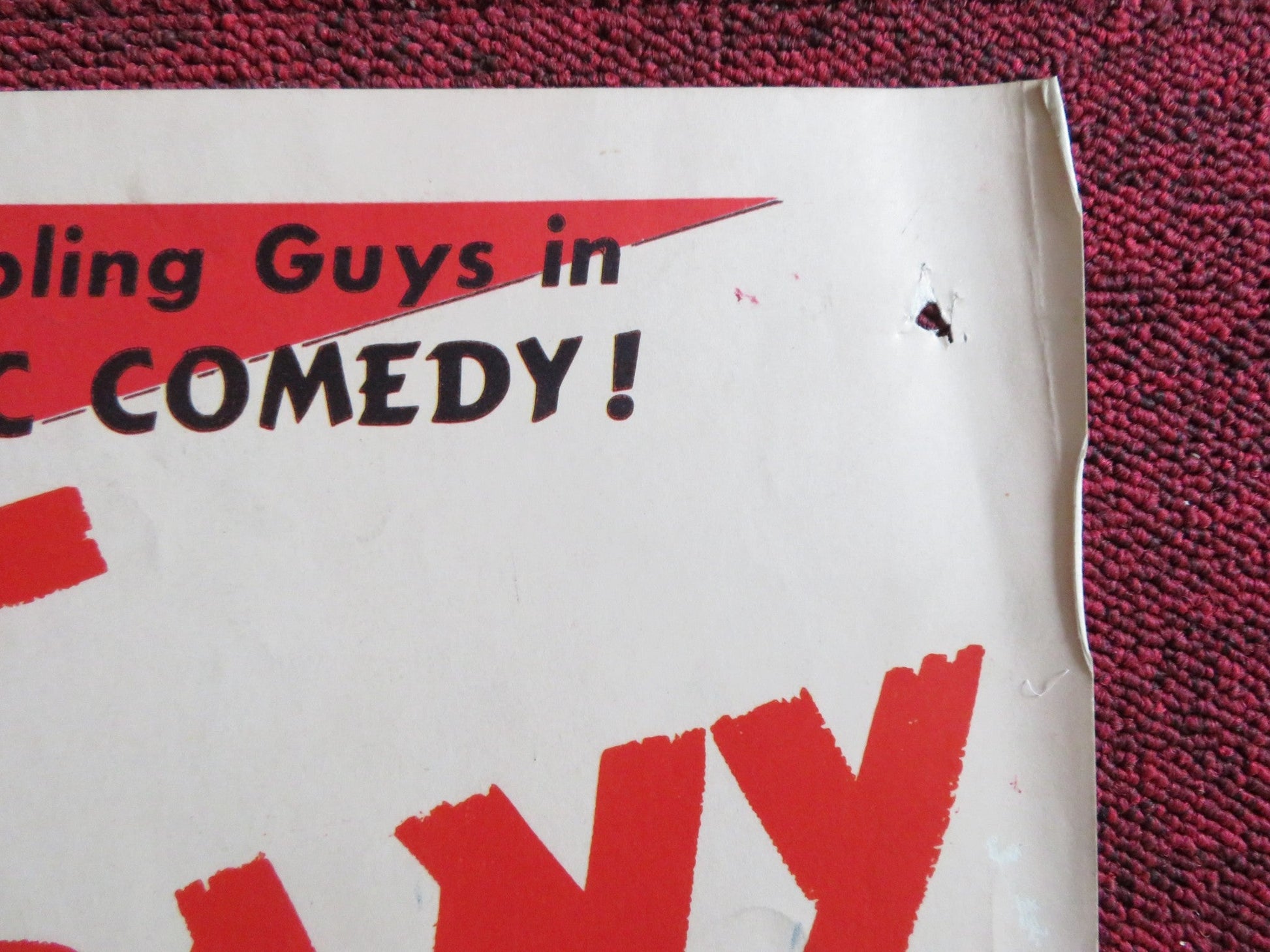 FAST COMPANY US INSERT (14"x 36") POSTER HOWARD KEEL POLLY BERGEN 1953 Rendezvous Cinema Movie posters