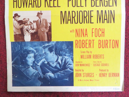 FAST COMPANY US INSERT (14"x 36") POSTER HOWARD KEEL POLLY BERGEN 1953 Rendezvous Cinema Movie posters