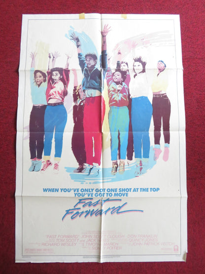 FAST FORWARD - B FOLDED US ONE SHEET POSTER JOHN SCOTT CLOUGH DON FRANKLIN 1985 Rendezvous Cinema Movie posters