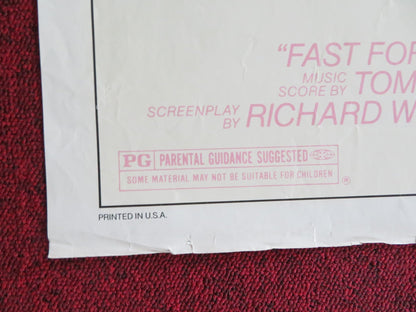 FAST FORWARD - B FOLDED US ONE SHEET POSTER JOHN SCOTT CLOUGH DON FRANKLIN 1985 Rendezvous Cinema Movie posters