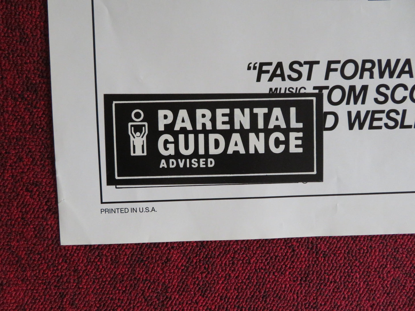 FAST FORWARD FOLDED US ONE SHEET POSTER JOHN SCOTT CLOUGH DON FRANKLIN 1985 Rendezvous Cinema Movie posters