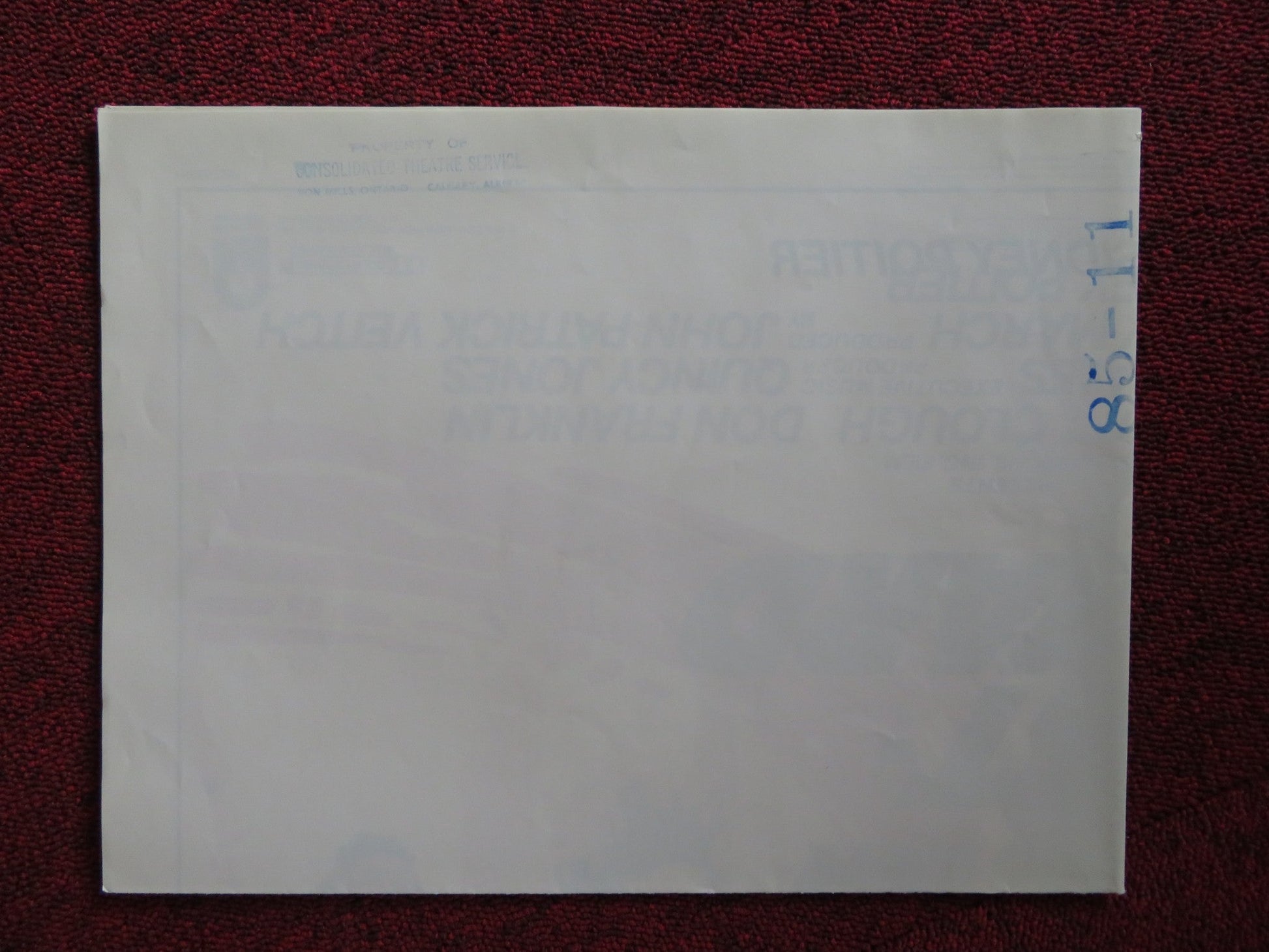 FAST FORWARD FOLDED US ONE SHEET POSTER JOHN SCOTT CLOUGH DON FRANKLIN 1985 Rendezvous Cinema Movie posters