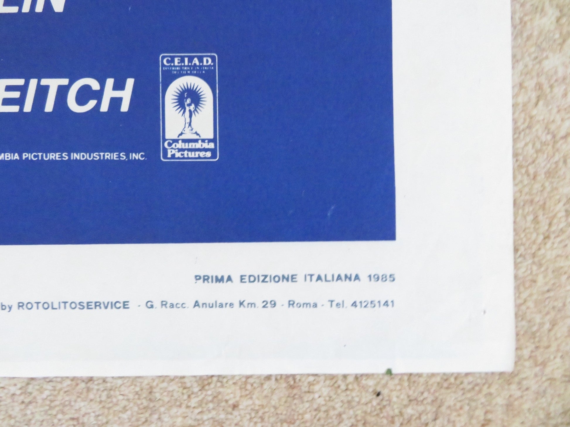 FAST FORWARD ITALIAN 2 FOGLIO POSTER JOHN SCOTT CLOUGH DON FRANKLIN 1985 Rendezvous Cinema Movie posters