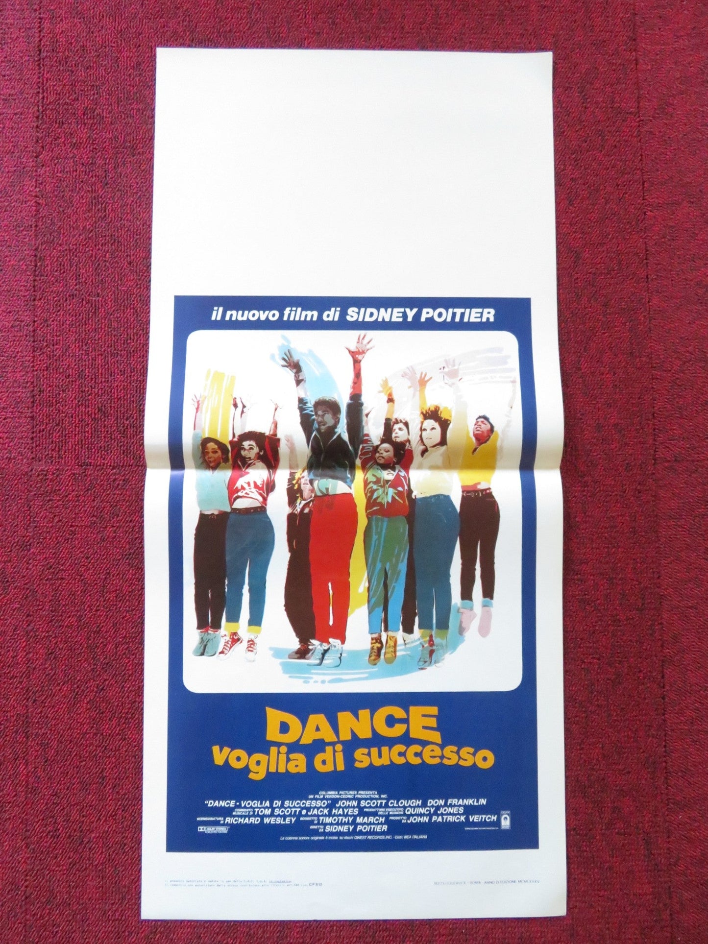 FAST FORWARD ITALIAN LOCANDINA POSTER JOHNN SCOTT CLOUGH DON FRANKLIN 1985 Rendezvous Cinema Movie posters