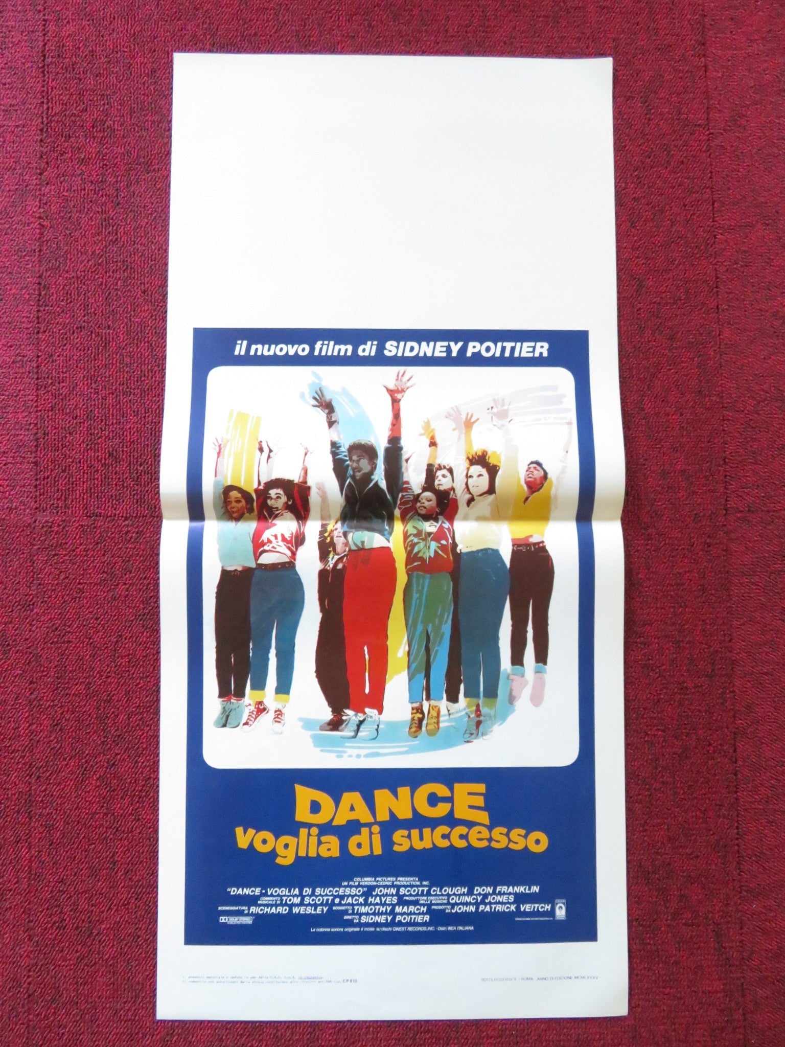 FAST FORWARD ITALIAN LOCANDINA POSTER JOHNN SCOTT CLOUGH DON FRANKLIN 1985 Rendezvous Cinema Movie posters