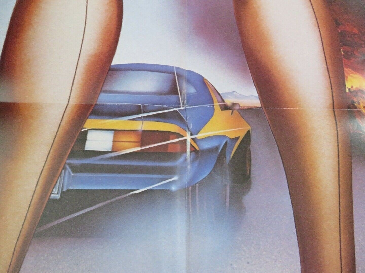 FAST LANE FEVER ONE SHEET POSTER FOLDED TONY SERIO DEBORAH CONWAY CANNON 1982 Movie posters