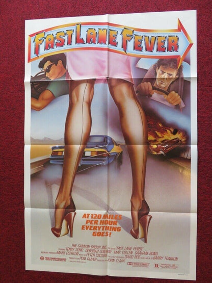 FAST LANE FEVER / RUNNING ON EMPTY - CANNON FOLDED US ONE SHEET POSTER 1982 Movie posters