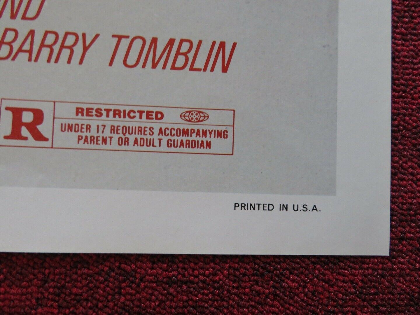 FAST LANE FEVER / RUNNING ON EMPTY - CANNON FOLDED US ONE SHEET POSTER 1982 Movie posters