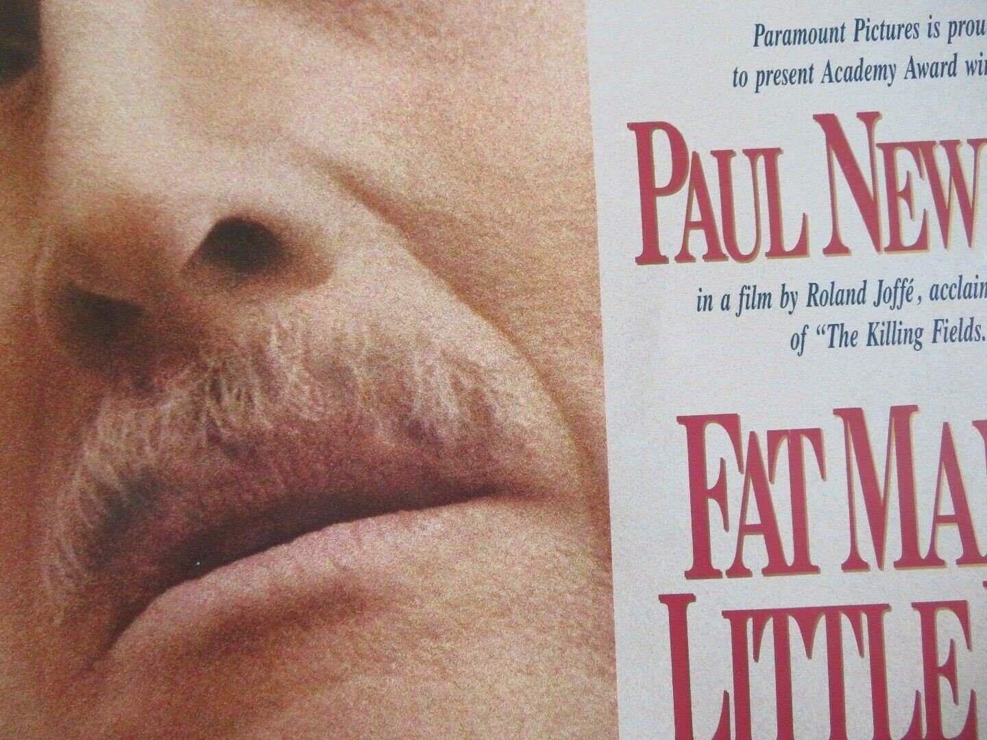 FAT MAN AND LITTLE BOY ONE SHEET ROLLED POSTER PAUL NEWMAN 1989 Movie posters