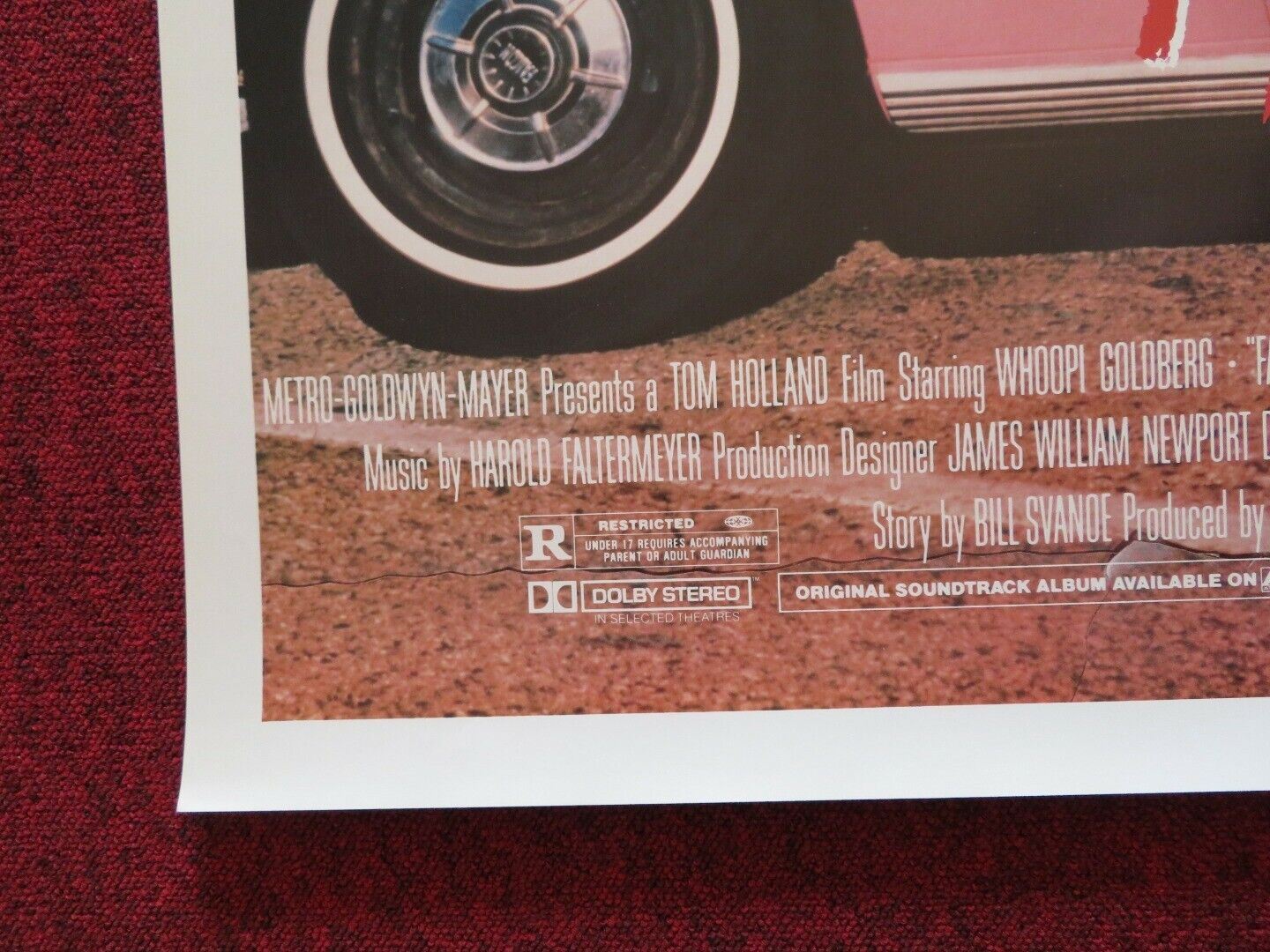 FATAL BEAUTY US ONE SHEET ROLLED POSTER WHOOPI GOLDBERG SAM ELLIOTT 1987 Movie posters