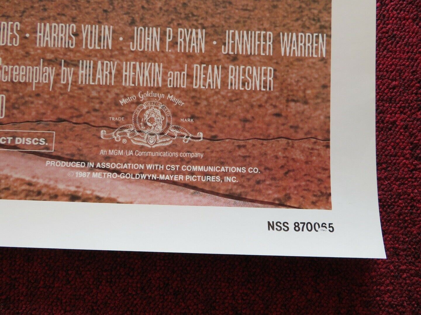 FATAL BEAUTY US ONE SHEET ROLLED POSTER WHOOPI GOLDBERG SAM ELLIOTT 1987 Movie posters