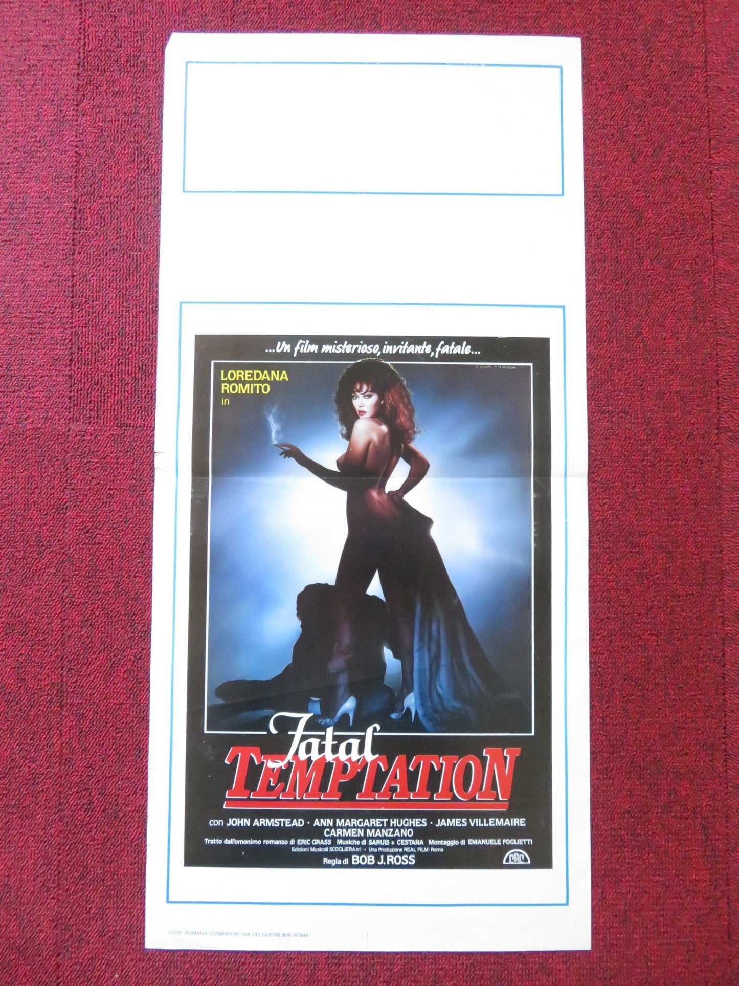 FATAL TEMPTATION ITALIAN LOCANDINA POSTER ANN MARGARET HUGHES 1988 Rendezvous Cinema Movie posters