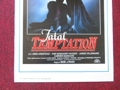 FATAL TEMPTATION ITALIAN LOCANDINA POSTER ANN MARGARET HUGHES 1988 Rendezvous Cinema Movie posters