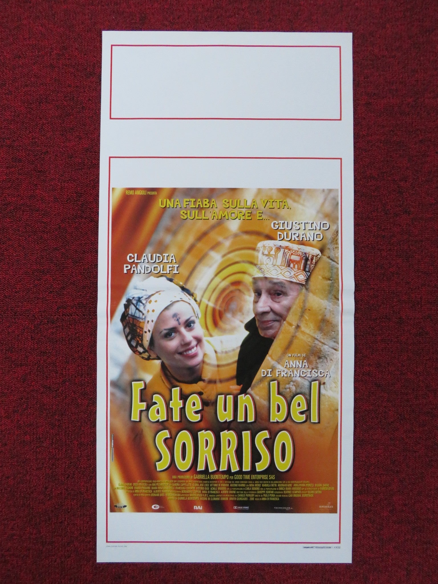FATE UN BEL SORRISO ITALIAN LOCANDINA POSTER CLAUDIA PANDOLFI G. DURANO 2000 Rendezvous Cinema Movie posters