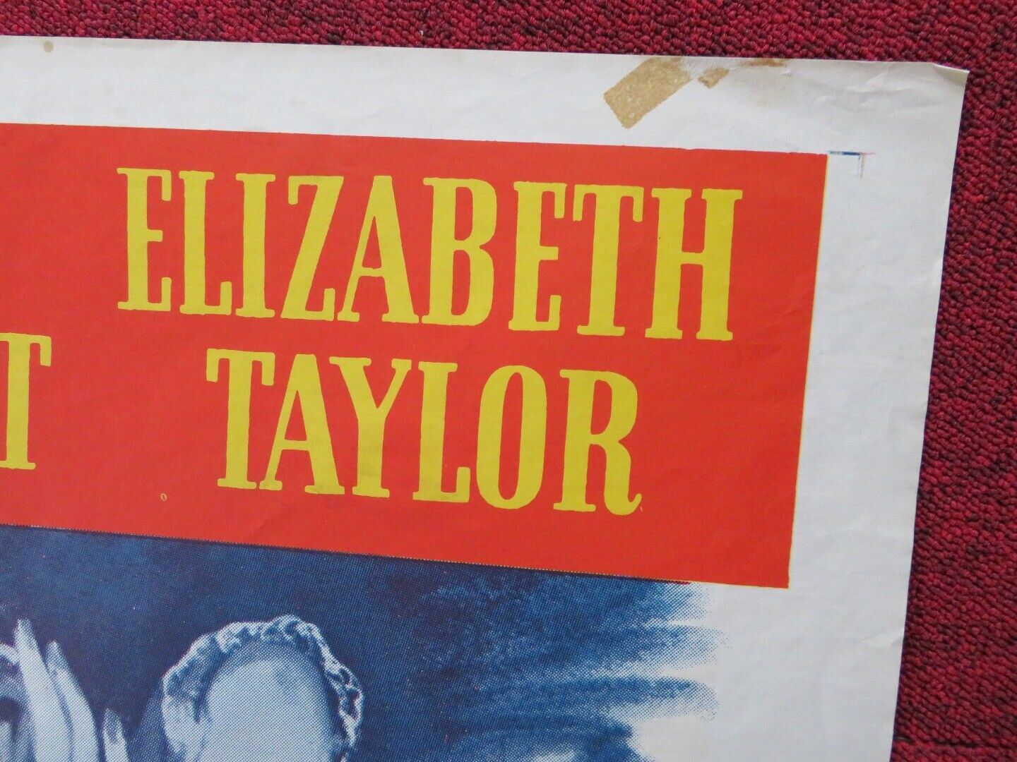 FATHER OF THE BRIDE FOLDED US ONE SHEET POSTER ELIZABETH TAYLOR 1962 Movie posters