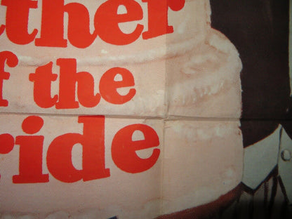 FATHER OF THE BRIDE FOLDED US ONE SHEET POSTER ELIZABETH TAYLOR 1962 Movie posters