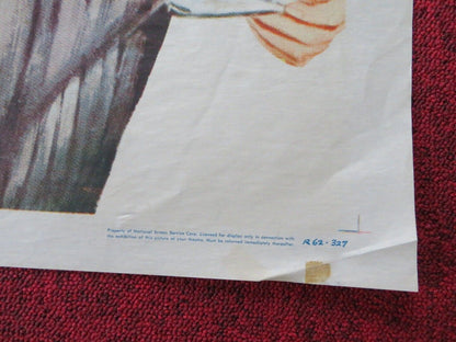 FATHER OF THE BRIDE FOLDED US ONE SHEET POSTER ELIZABETH TAYLOR 1962 Movie posters