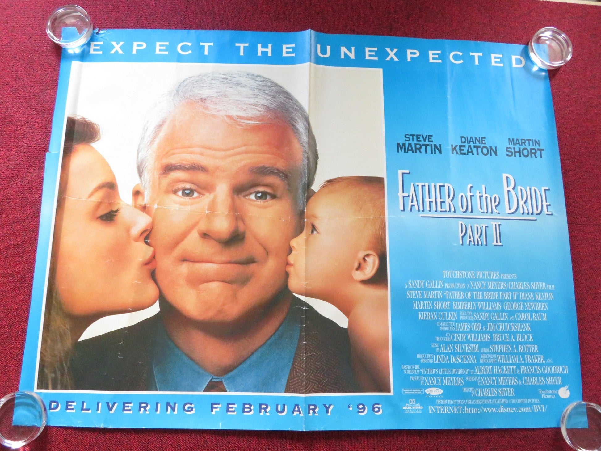 FATHER OF THE BRIDE PART II UK QUAD ROLLED POSTER STEVE MARTIN DIANE KEATON 1995 Rendezvous Cinema Movie posters