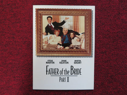 FATHER OF THE BRIDE PART II US SCREENING PROGRAM STEVE MARTIN DIANE KEATON 1995 Rendezvous Cinema Movie posters