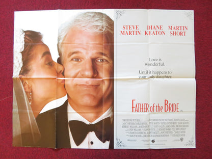 FATHER OF THE BRIDE UK QUAD POSTER FOLDED STEVE MARTIN DIANE KEATON 1991 Rendezvous Cinema Movie posters