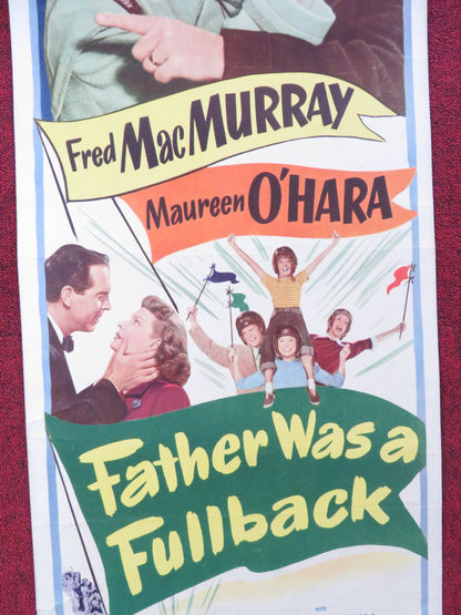 FATHER WAS A FULLBACK US INSERT (14"x 36") POSTER FRED MACMURRAY M. O'HARA 1949 Rendezvous Cinema Movie posters