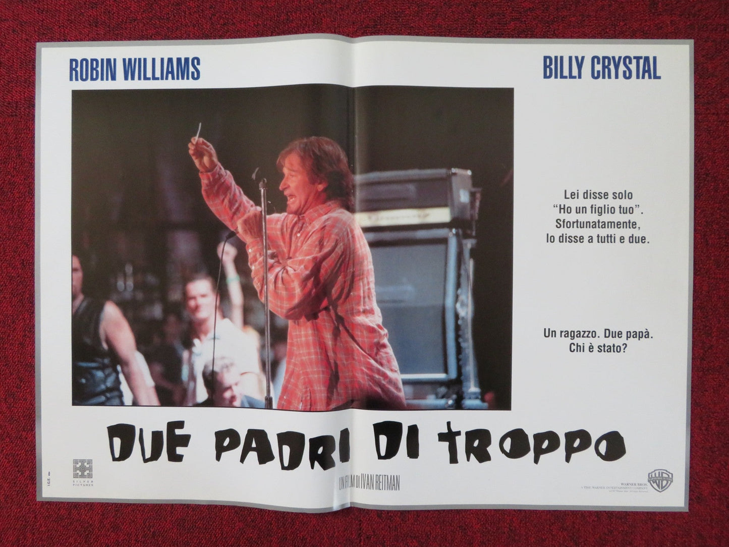 FATHER'S DAY - A ITALIAN FOTOBUSTA POSTER ROBIN WILLIAMS BILLY CRYSTAL 1997 Rendezvous Cinema Movie posters