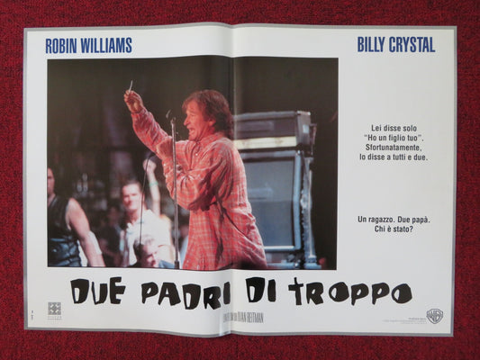 FATHER'S DAY - A ITALIAN FOTOBUSTA POSTER ROBIN WILLIAMS BILLY CRYSTAL 1997 Rendezvous Cinema Movie posters