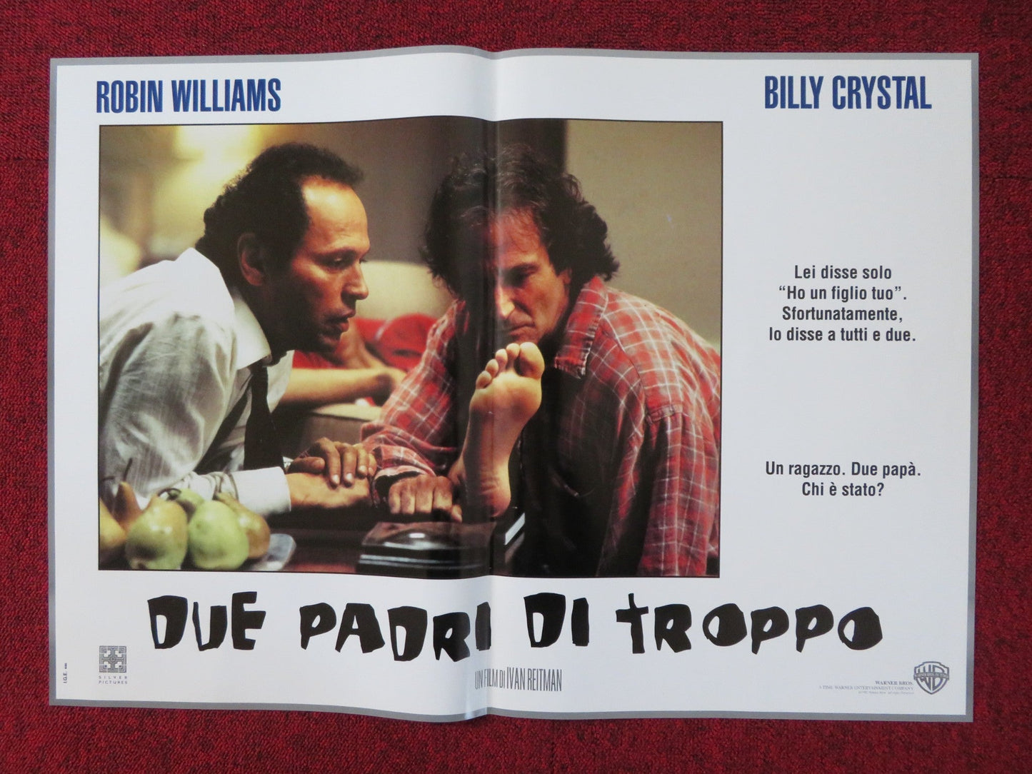 FATHER'S DAY - D ITALIAN FOTOBUSTA POSTER ROBIN WILLIAMS BILLY CRYSTAL 1997 Rendezvous Cinema Movie posters