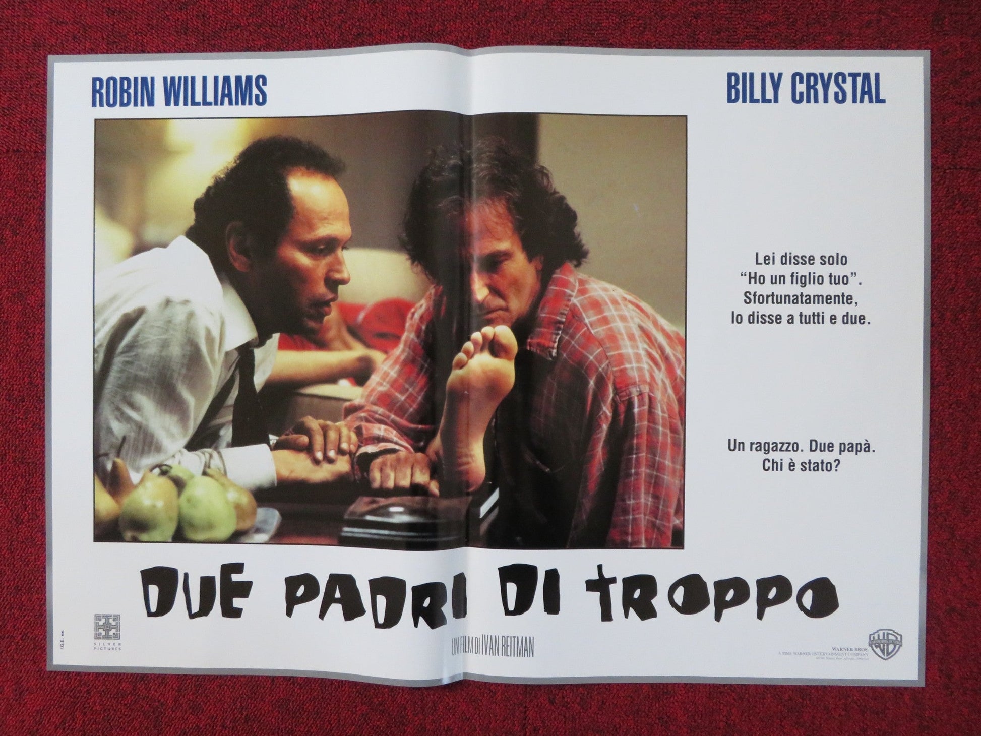 FATHER'S DAY - D ITALIAN FOTOBUSTA POSTER ROBIN WILLIAMS BILLY CRYSTAL 1997 Rendezvous Cinema Movie posters