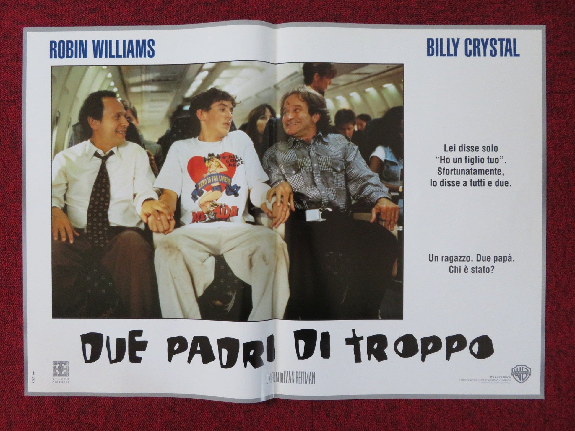 FATHER'S DAY - E ITALIAN FOTOBUSTA POSTER ROBIN WILLIAMS BILLY CRYSTAL 1997 Rendezvous Cinema Movie posters