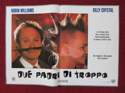 FATHER'S DAY - F ITALIAN FOTOBUSTA POSTER ROBIN WILLIAMS BILLY CRYSTAL 1997 Rendezvous Cinema Movie posters