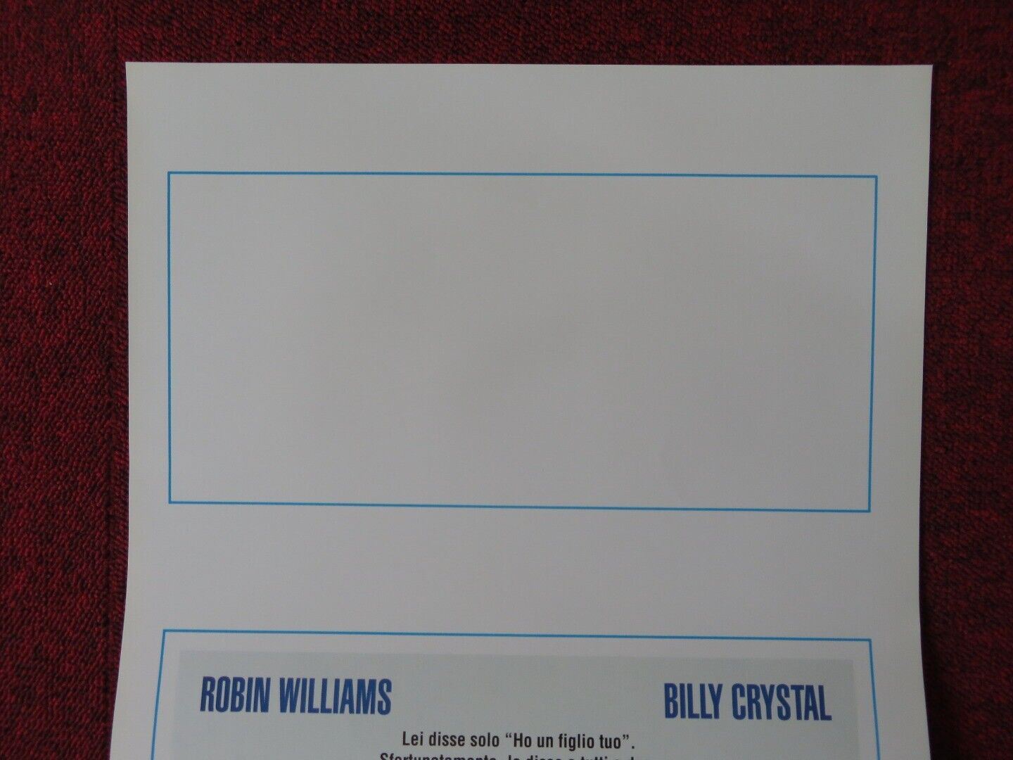 FATHERS' DAY ITALIAN LOCANDINA (27.5"x13") POSTER ROBIN WILLIAMS 1997 Movie posters