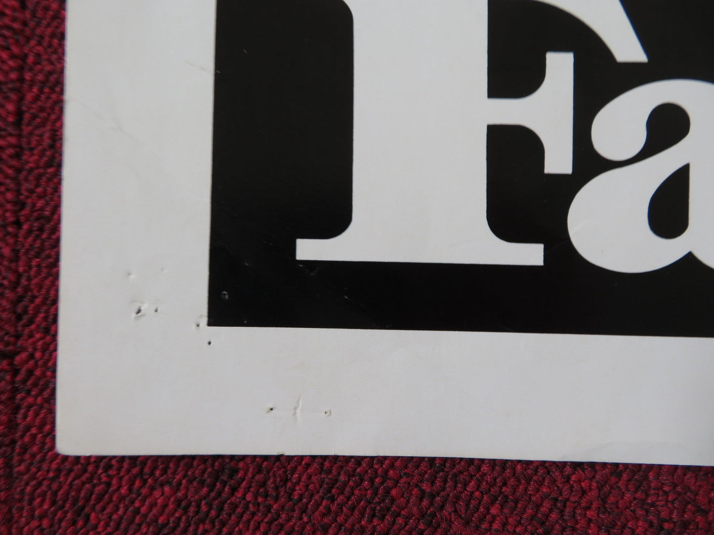 FATSO US HALF SHEET (22"x 28") POSTER DOM DELUISE ANNE BANCROFT 1980 Rendezvous Cinema Movie posters