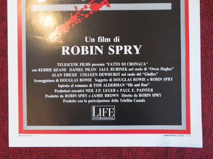 FATTO DI CRONACA ITALIAN LOCANDINA POSTER ROBIN SPRY 1988 Rendezvous Cinema Movie posters