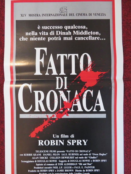 FATTO DI CRONACA ITALIAN LOCANDINA POSTER ROBIN SPRY 1988 Rendezvous Cinema Movie posters