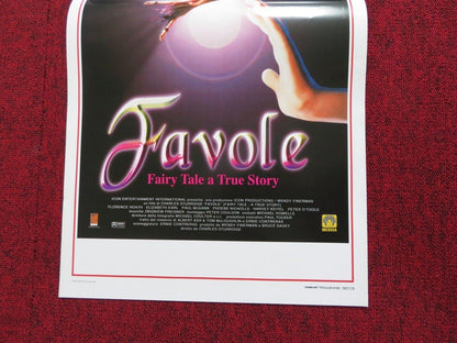 FAVOLE / FAIRY TALE A TRUE STORY ITALIAN LOCANDINA (27.5"x13") POSTER 1998 Movie posters