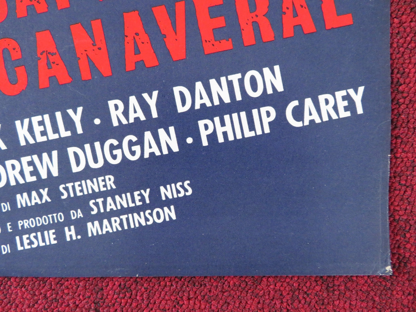 FBI CAPE CANAVERAL - A ITALIAN FOTOBUSTA POSTER JACK KELLY RAY DANTON 1963 Rendezvous Cinema Movie posters