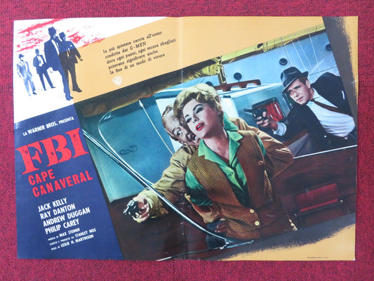 FBI CAPE CANAVERAL - C ITALIAN FOTOBUSTA POSTER JACK KELLY RAY DANTON 1963 Rendezvous Cinema Movie posters