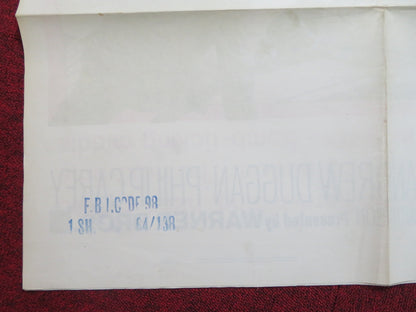 FBI CODE 98 FOLDED US ONE SHEET POSTER JACK KELLY RAY DANTON 1963 Rendezvous Cinema Movie posters