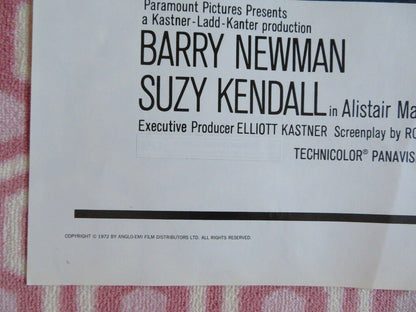 FEAR IS THE KEY FOLDED US ONE SHEET POSTER BARRY NEWMAN SUZY KENDALL 1973 Movie posters
