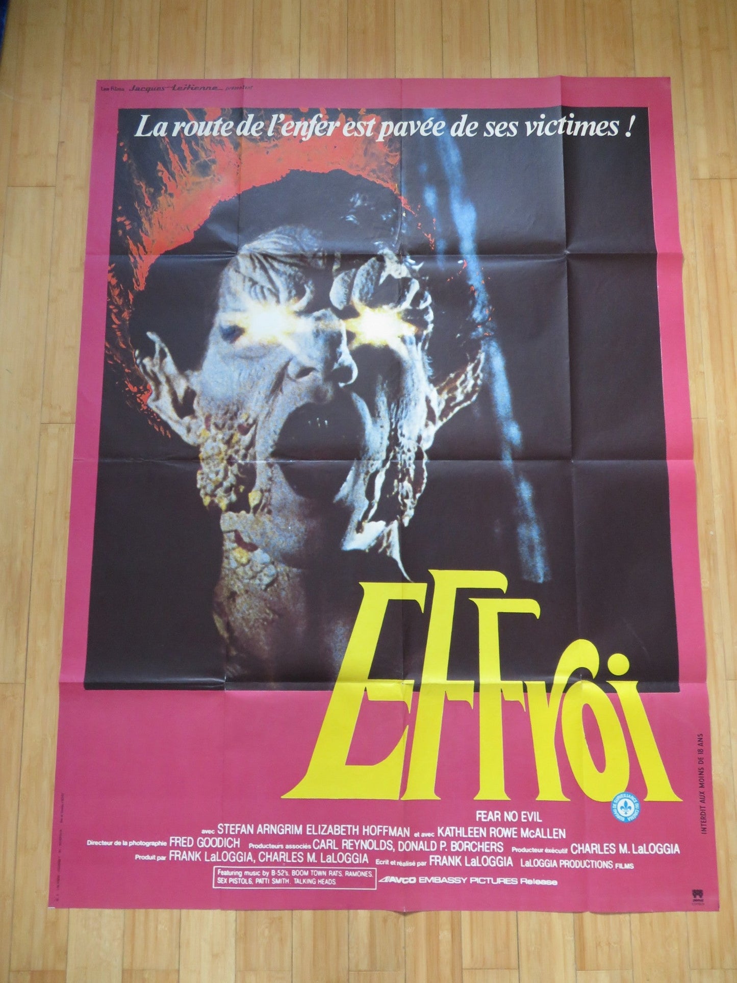 FEAR NO EVIL FRENCH GRANDE POSTER STEFAN ARNGRIM ELIZABETH HOFFMAN 1981 Rendezvous Cinema Movie posters