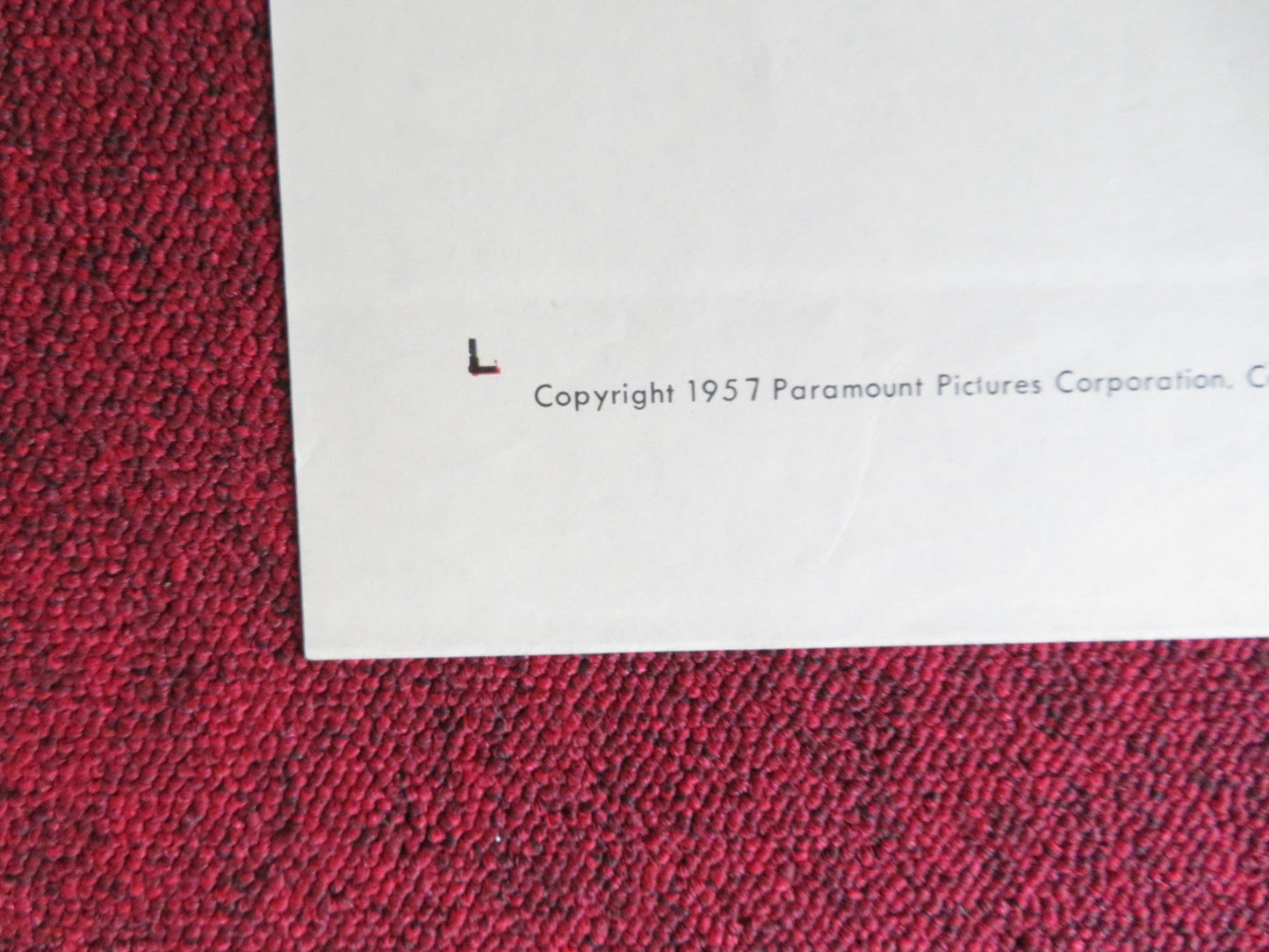 FEAR STRIKES FOLDED US ONE SHEET POSTER ANTHONY PERKINS KARL MALDEN 1957 Rendezvous Cinema Movie posters