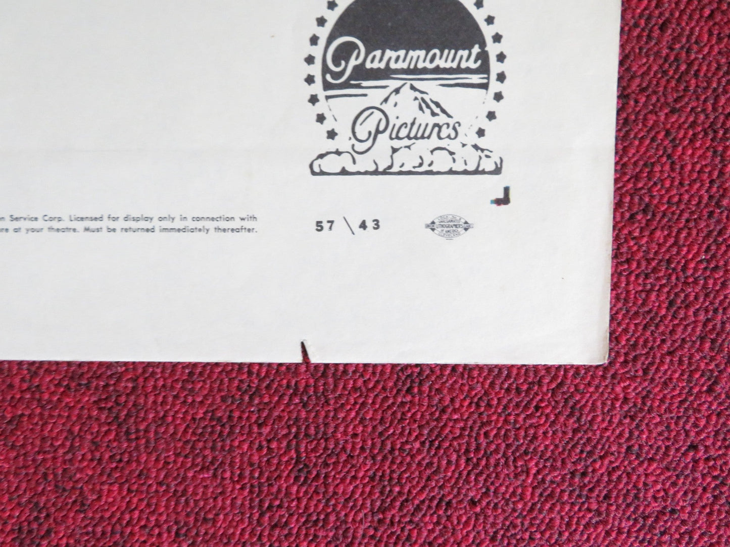 FEAR STRIKES FOLDED US ONE SHEET POSTER ANTHONY PERKINS KARL MALDEN 1957 Rendezvous Cinema Movie posters