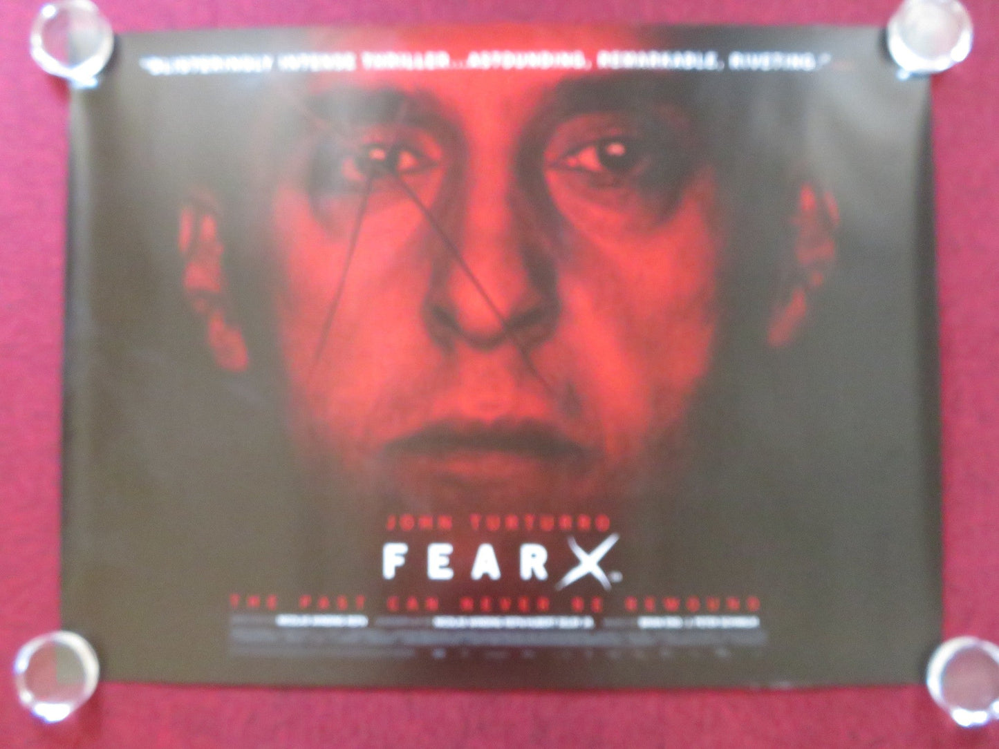 FEAR X UK QUAD (30"x 40") ROLLED POSTER JOHN TURTURRO DEBORAH KARA UNGER 2003 Rendezvous Cinema Movie posters
