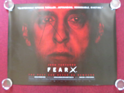 FEAR X UK QUAD (30"x 40") ROLLED POSTER JOHN TURTURRO DEBORAH KARA UNGER 2003 Rendezvous Cinema Movie posters