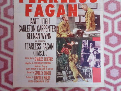FEARLESS FAGAN US INSERT (14"x 36") POSTER JANET LEIGH CARLETON CARPENTER 1956 Movie posters