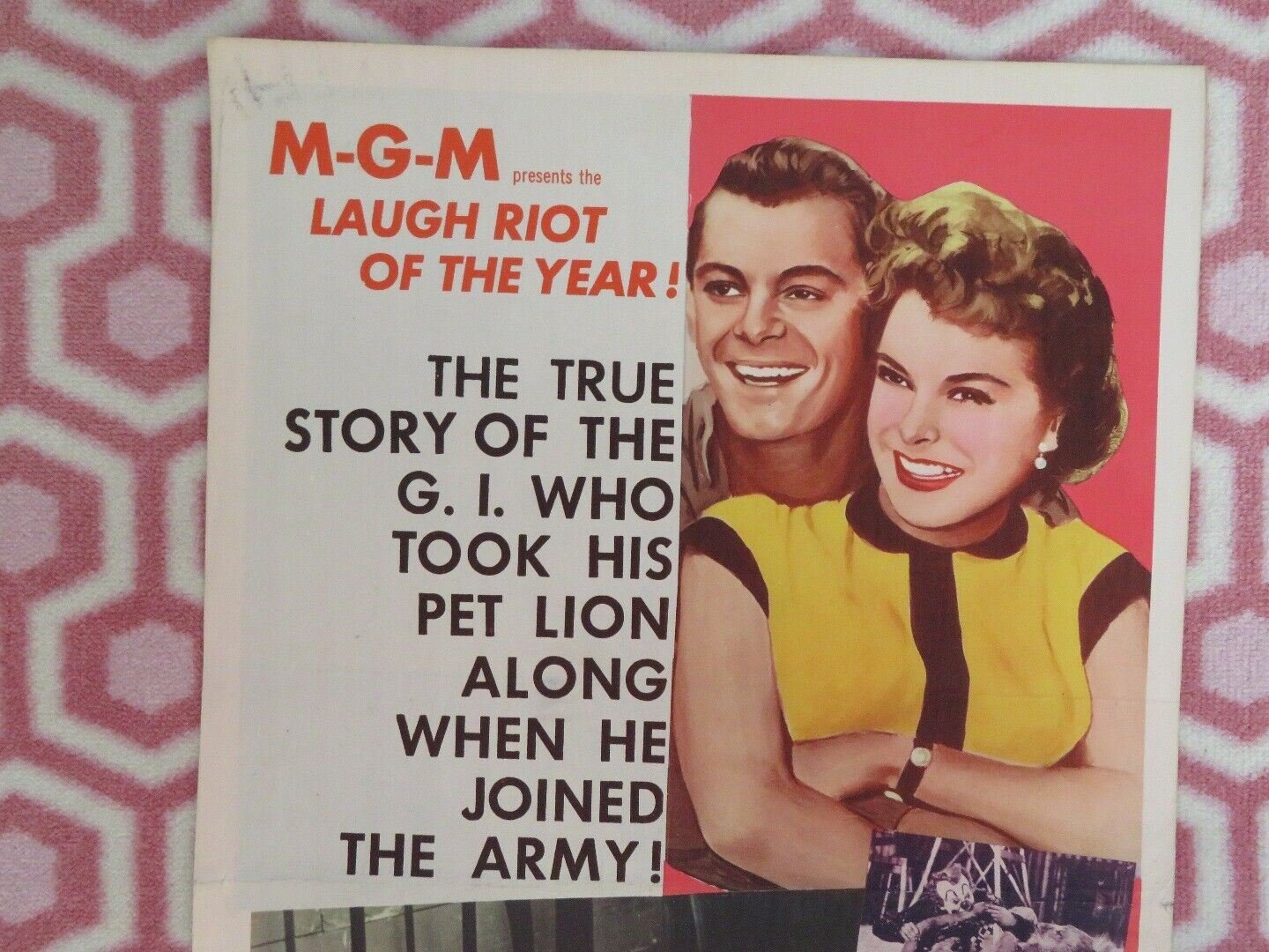 FEARLESS FAGAN US INSERT (14"x 36") POSTER JANET LEIGH CARLETON CARPENTER 1956 Movie posters