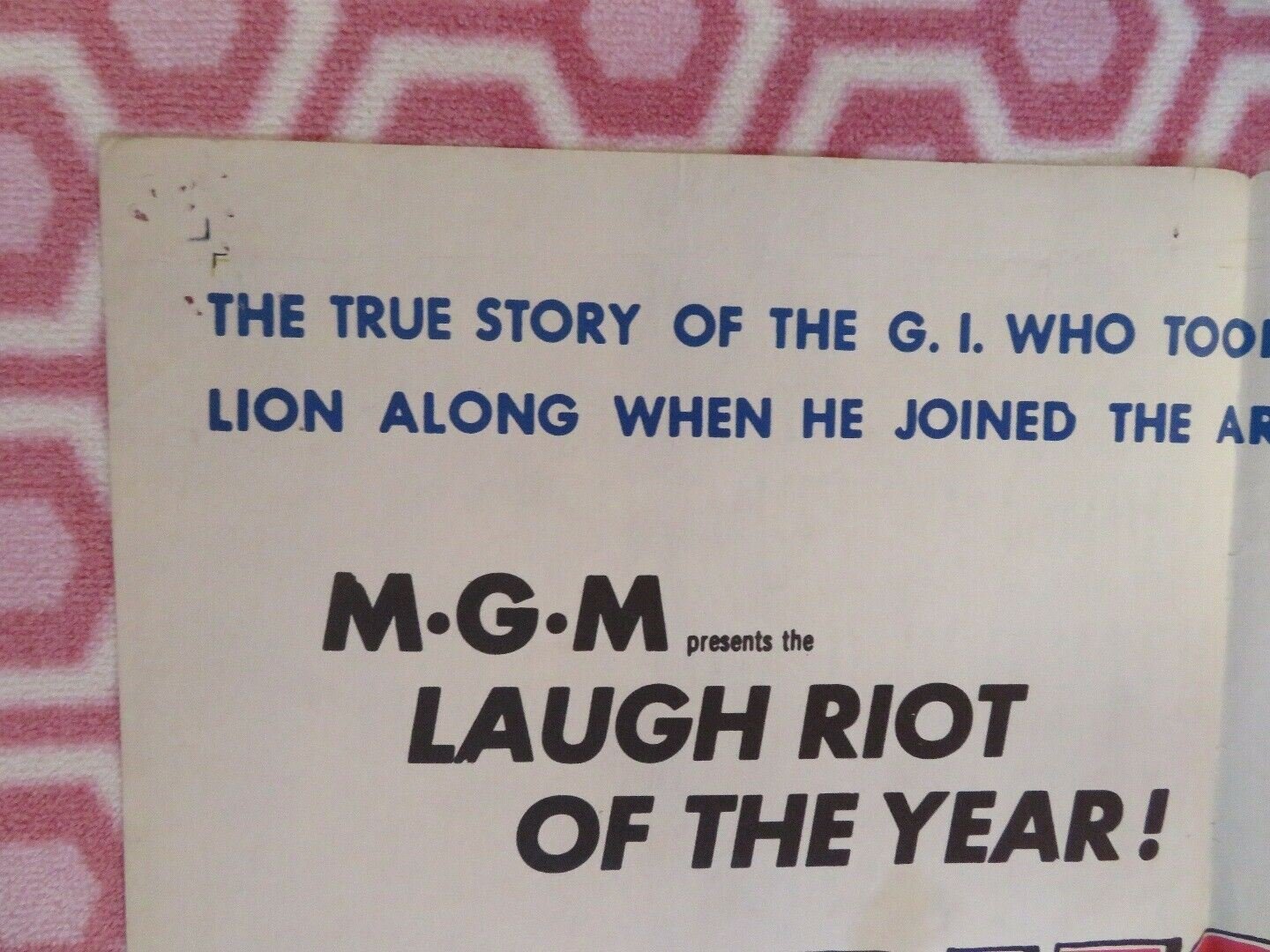 FEARLESS FAGAN US ONE SHEET POSTER LION JANET LEIGH 1952 Rendezvous Cinema Movie posters